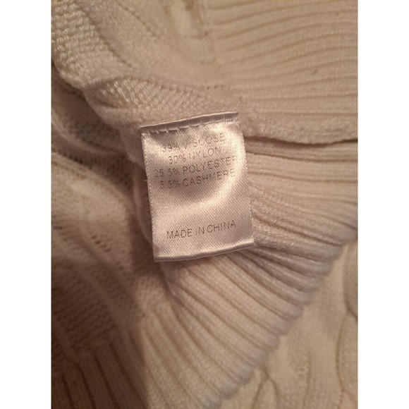 Duffield Lane 'Campbell' Knit Cashmere Blend Cardigan In Ivory Size Small - Picture 10 of 11